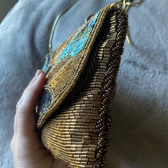 Vintage Regale Ltd. Iridescent beaded purse - Picture 5 of 10